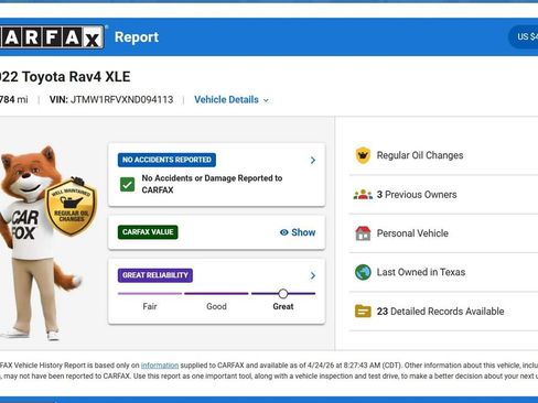 Used 2022 Toyota RAV4 XLE FWD image 9