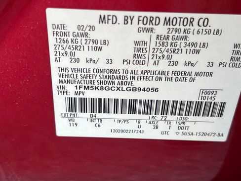 Used 2020 Ford Explorer ST w/ ST High-Performance Pack AWD/4WD image 31