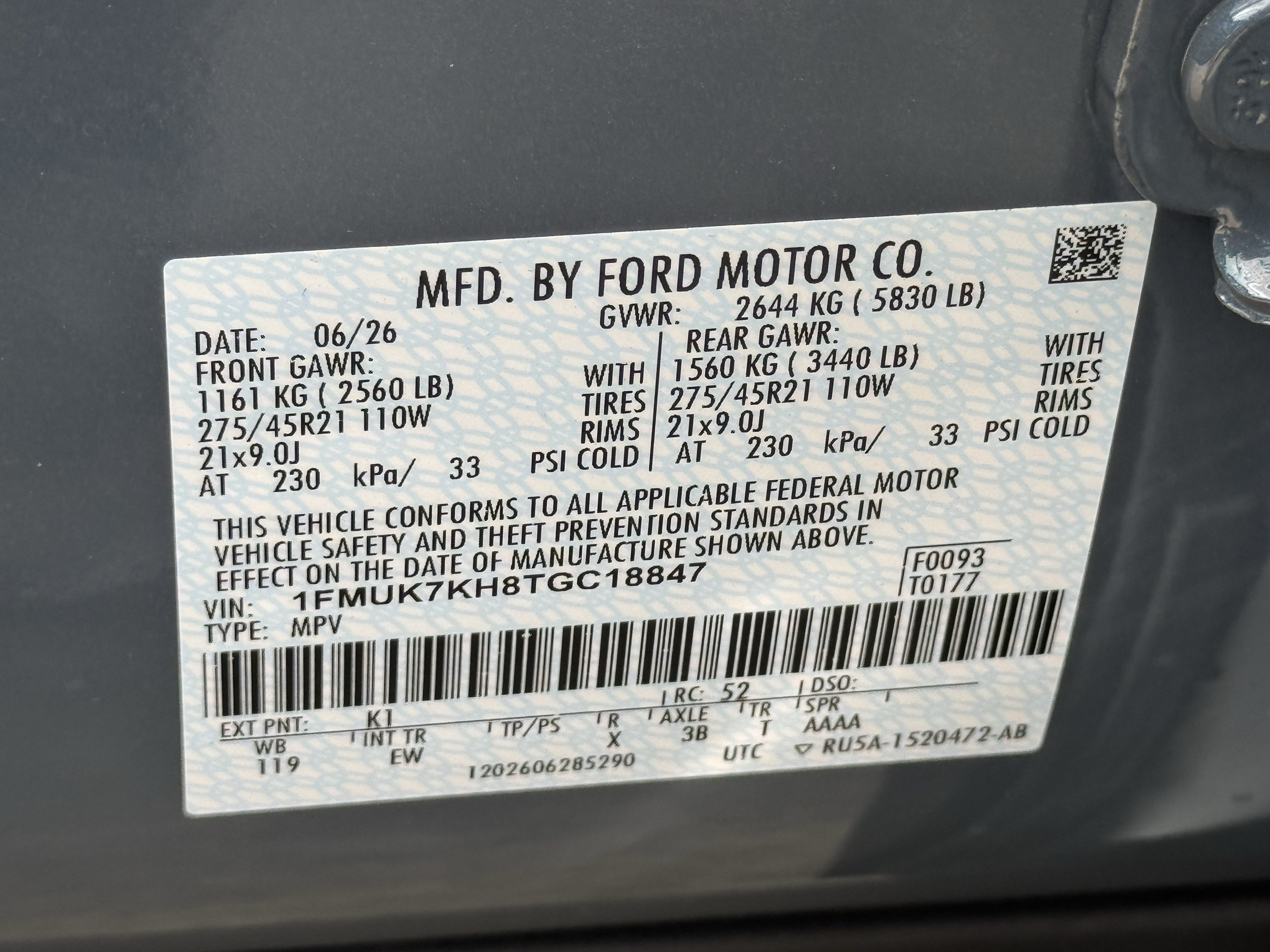 New 2026 Ford Explorer ST-Line w/ ST-Line Street Pack RWD image 20