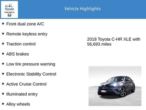 Used 2018 Toyota C-HR XLE image 7