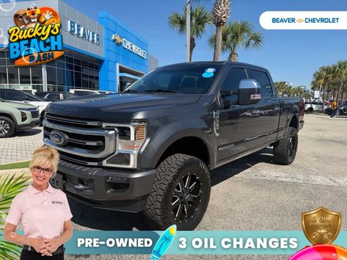 Used 2020 Ford F250 Platinum w/ FX4 Off-Road Package AWD/4WD image 1