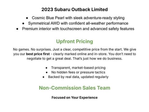 Used 2023 Subaru Outback Limited AWD/4WD image 3