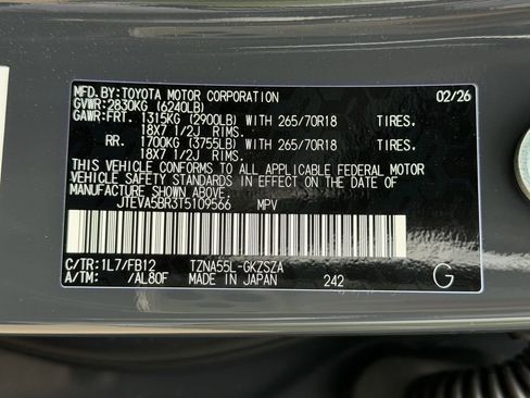 New 2026 Toyota 4Runner TRD Off-Road AWD/4WD image 26