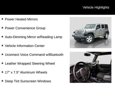 Used 2016 Jeep Wrangler Unlimited Sport w/ Quick Order Package 24S AWD/4WD image 21