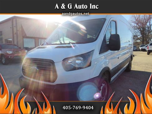Used 2018 Ford Transit 350 350 Van Med. Roof w/Sliding Pa image 1