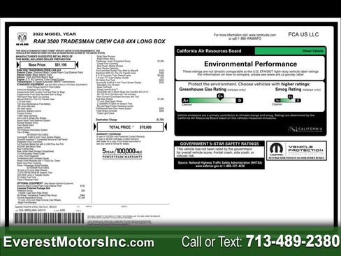 Used 2022 RAM 3500 Tradesman AWD/4WD image 1