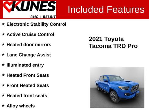 Used 2021 Toyota Tacoma TRD Sport w/ Technology Package image 3