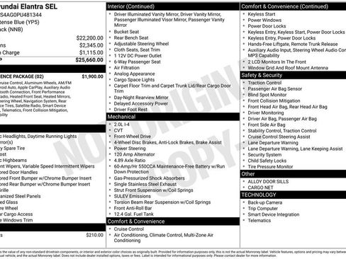 Used 2023 Hyundai Elantra SEL w/ Convenience Package image 10