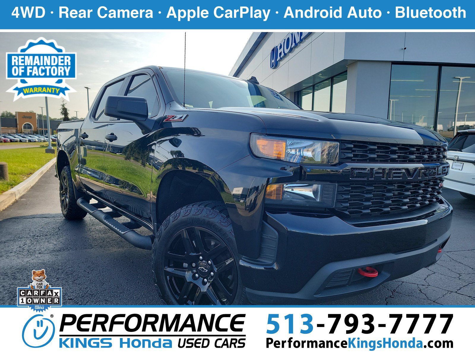 Used 2022 Chevrolet Silverado 1500 Custom Trail Boss w/ Midnight Edition AWD/4WD image 1