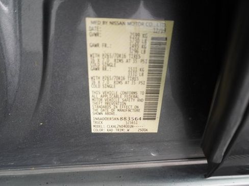 Used 2019 Nissan Frontier SV image 22