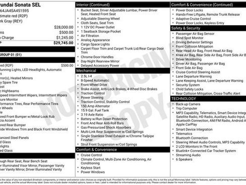 Used 2025 Hyundai Sonata SEL FWD image 2