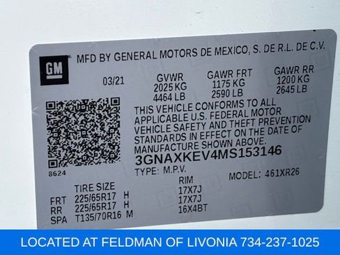 Used 2021 Chevrolet Equinox LT FWD image 10