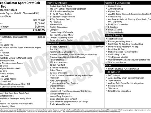 Used 2024 Jeep Gladiator Sport AWD/4WD image 1