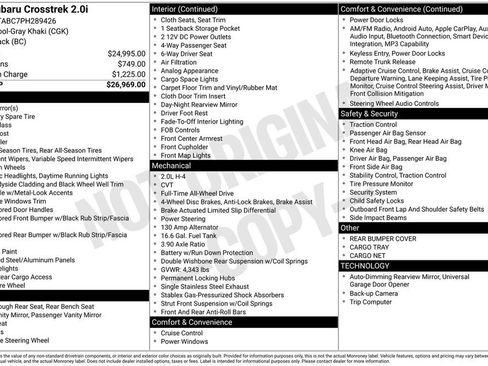 Used 2023 Subaru Crosstrek 2.0i image 6