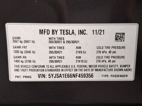 Used 2022 Tesla Model S Plaid AWD/4WD image 68