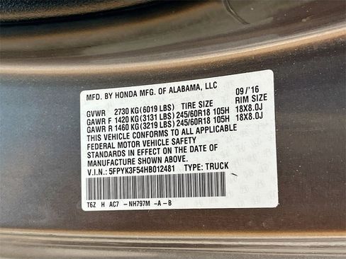 Used 2017 Honda Ridgeline RTL image 30