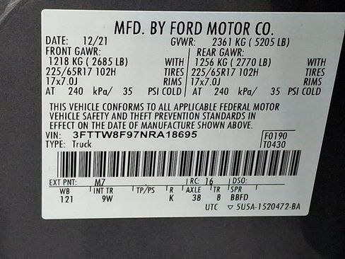 Used 2022 Ford Maverick XL w/ Equipment Group 100A Standard image 28