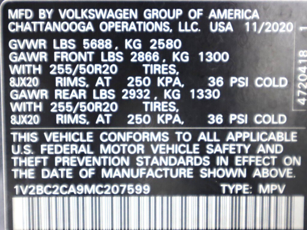 Used 2021 Volkswagen Atlas Cross Sport SEL AWD/4WD image 48