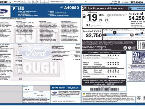 Used 2025 Ford F150 Lariat w/ Equipment Group 502A High AWD/4WD image 6