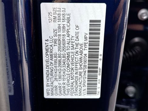 New 2025 Honda Pilot EX-L image 25