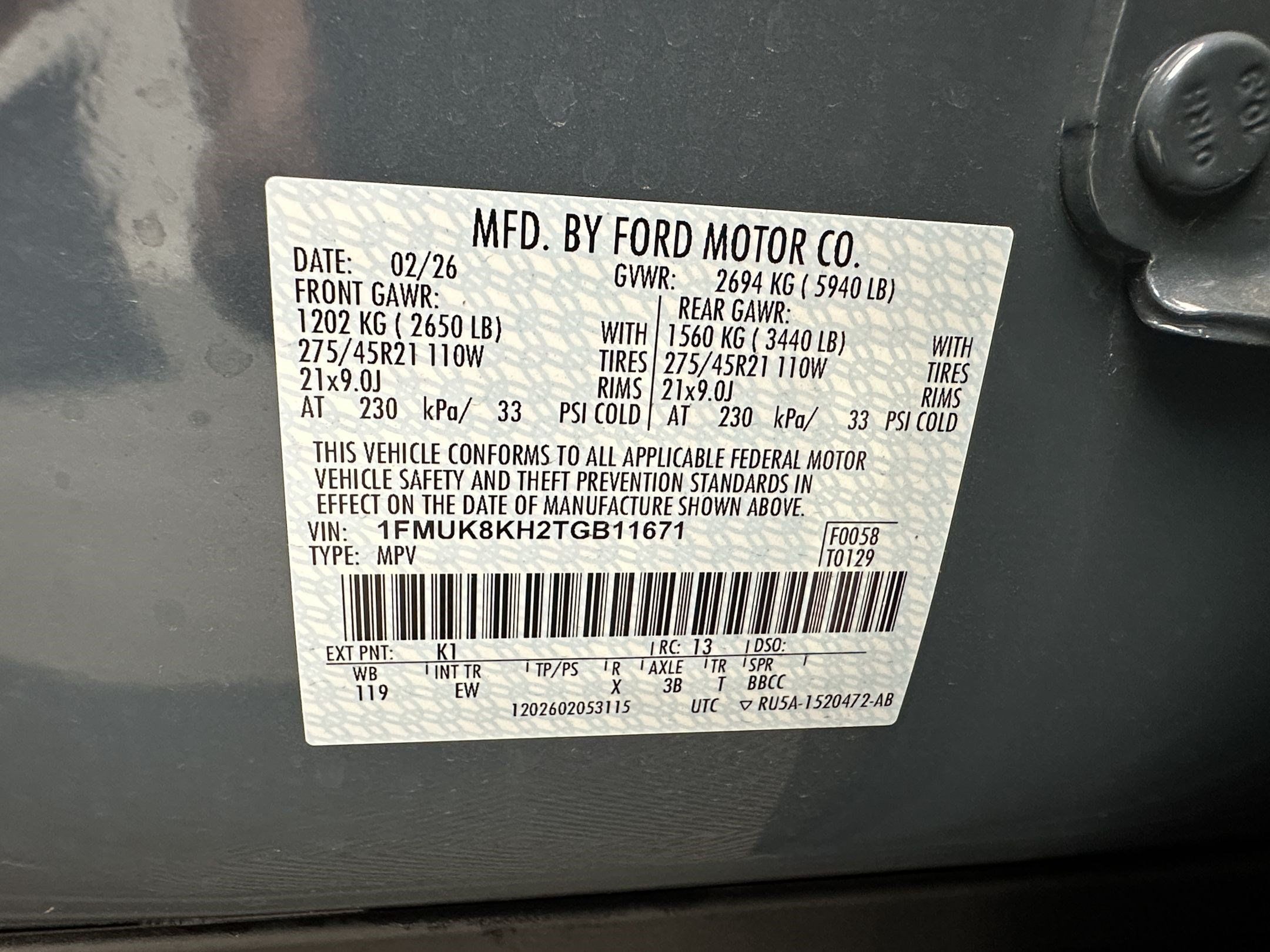 Used 2026 Ford Explorer ST-Line w/ ST-Line Street Pack AWD/4WD image 27