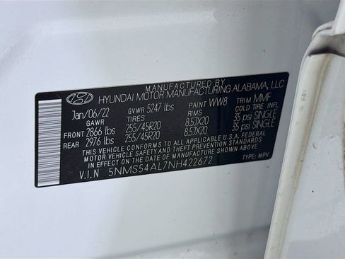 Used 2022 Hyundai Santa Fe Calligraphy w/ Cargo Package FWD image 37