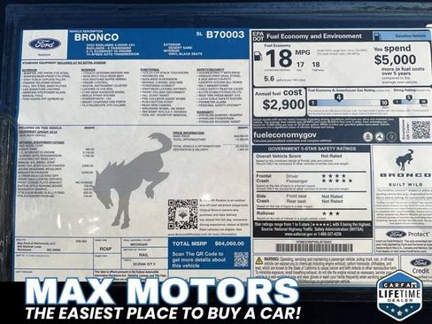 New 2025 Ford Bronco Badlands w/ Sasquatch Package AWD/4WD image 17