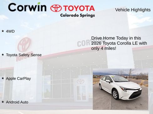 Used 2026 Toyota Corolla LE image 7
