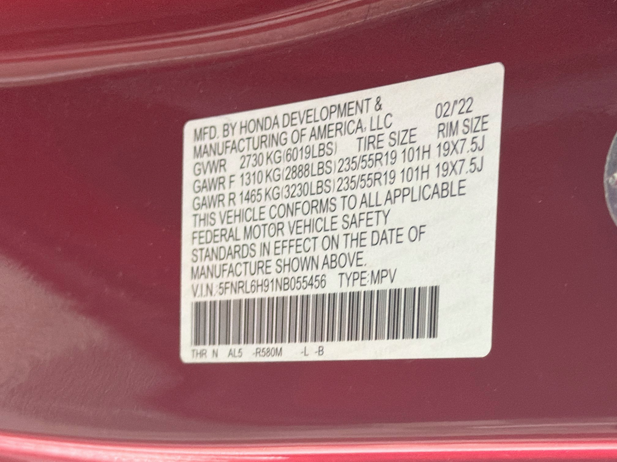 Used 2022 Honda Odyssey Elite image 12