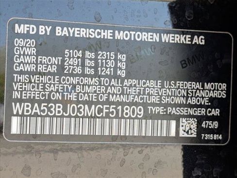 Used 2021 BMW 540i w/ M Sport Package RWD image 20