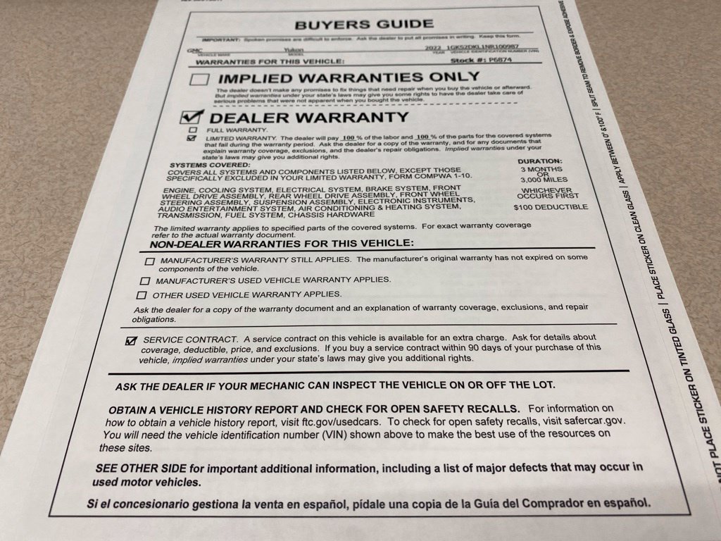 Used 2022 GMC Yukon Denali w/ Denali Ultimate Package AWD/4WD image 48