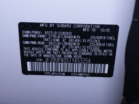 New 2026 Subaru Outback Premium image 39