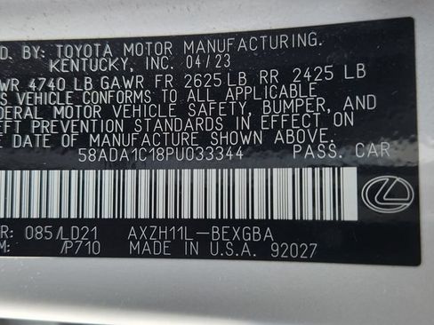 Used 2023 Lexus ES 300h w/ Premium Package FWD image 6
