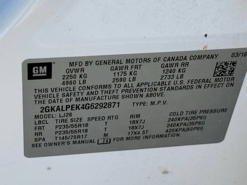 Used 2016 GMC Terrain SLT w/ Open Road Package FWD image 43