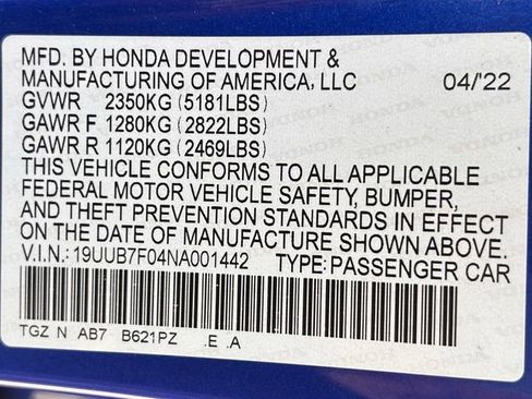 Used 2022 Acura TLX Type S AWD/4WD image 36
