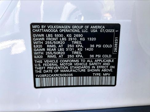 Certified 2024 Volkswagen Atlas SEL AWD/4WD image 33
