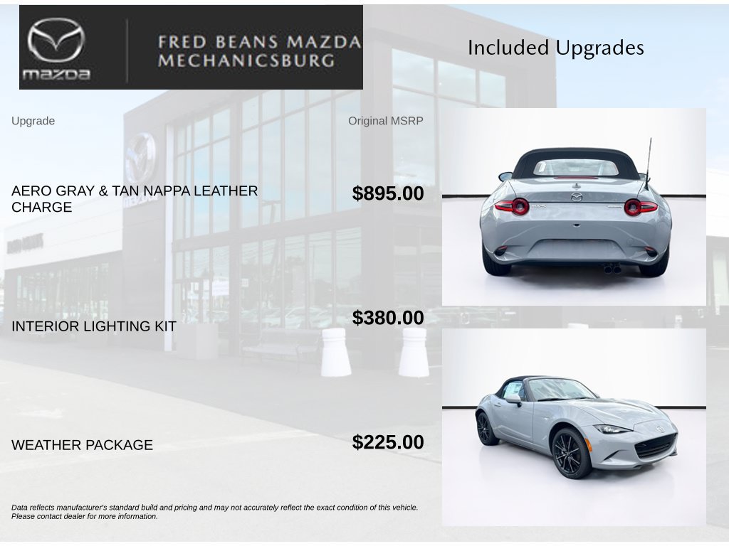 New 2026 MAZDA MX-5 Miata Grand Touring w/ Weather Package RWD image 6