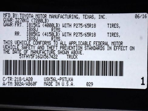 Used 2016 Toyota Tundra Limited w/ Limited Premium Package image 47