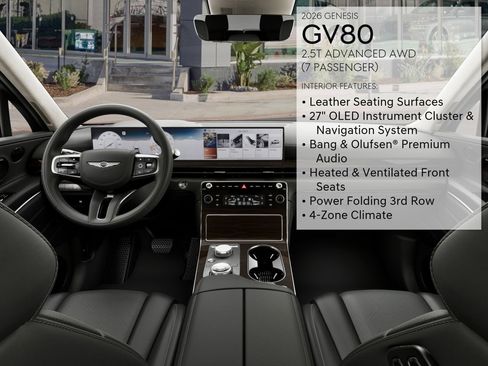 New 2026 Genesis GV80 2.5T Advanced AWD/4WD image 21