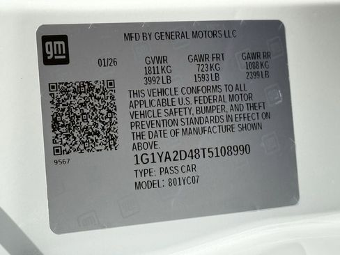 New 2026 Chevrolet Corvette 1LT image 23