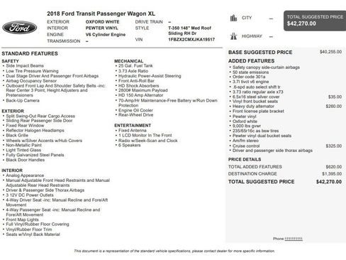 Used 2018 Ford Transit 350 XL RWD image 30