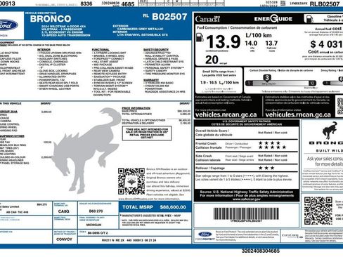 Used 2024 Ford Bronco Wildtrak AWD/4WD image 2
