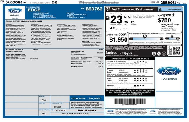 Used 2016 Ford Edge SEL AWD/4WD image 31