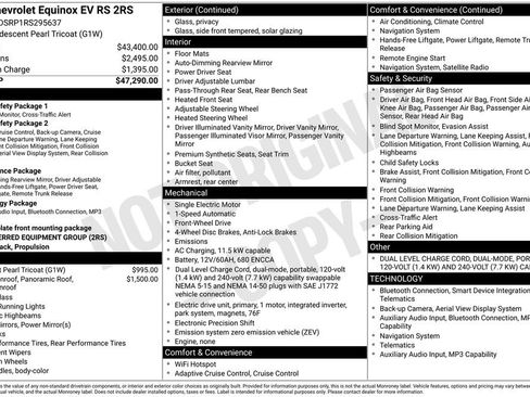 Used 2024 Chevrolet Equinox EV RS FWD image 6