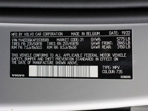 Certified 2023 Volvo C40 Recharge Core w/ Climate Package image 16
