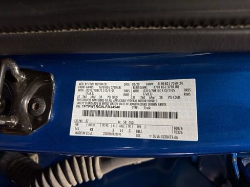 Used 2020 Ford F150 Raptor w/ Equipment Group 802A Luxury AWD/4WD image 37