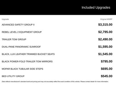 New 2026 RAM 1500 Rebel w/ Advanced Safety Group II