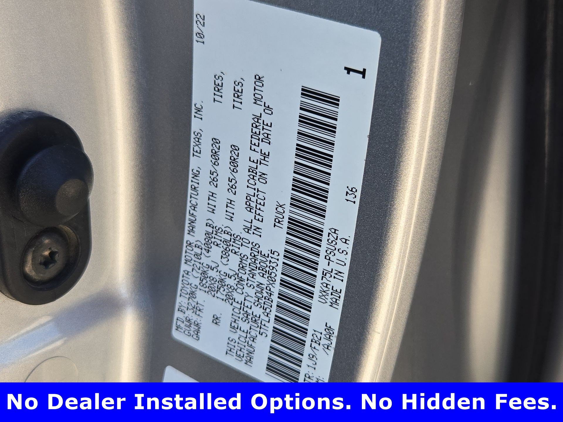 Used 2023 Toyota Tundra SR5 AWD/4WD image 32