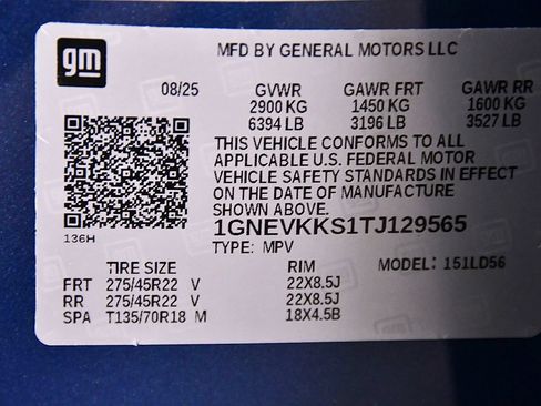 Used 2026 Chevrolet Traverse High Country w/ LPO, Floor Liner Package AWD/4WD image 14