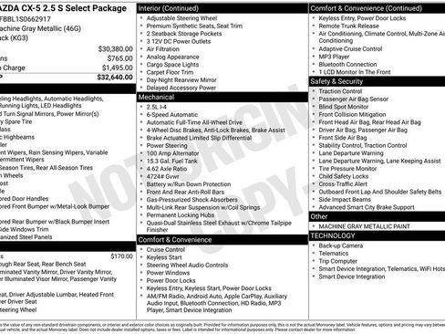 Used 2025 MAZDA CX-5 AWD 2.5 S w/ Select Package image 3